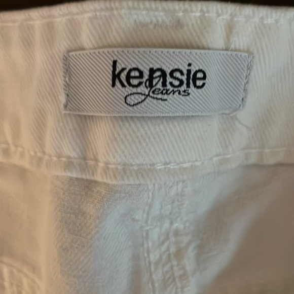 White Distressed Jean Shorts - Picture 2 of 4